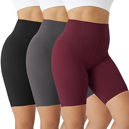 VALANDY Gym Shorts for Women High Waisted Yoga Shorts Biker Workout Running Cycling Athletic Shorts Buttery Soft Stretchy