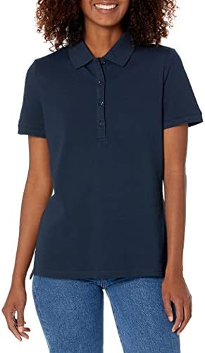 Amazon Essentials Women's Short-Sleeve Polo Shirt (Available in Plus Size)