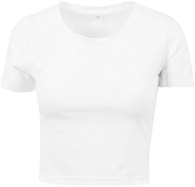 Build Your Brand Women's Ladies Cropped Tee T-Shirt