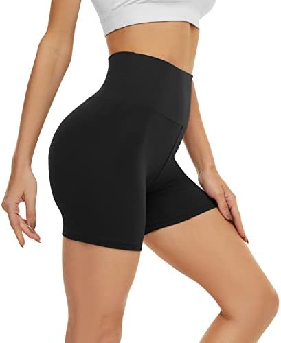 CAMPSNAIL Cycling Shorts Women High Waisted Yoga Shorts Womens Workout Gym Running Shorts