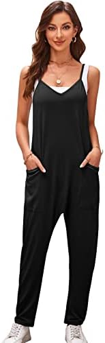 SotRong Baggy Jumpsuits for Women Uk Hot Shot Onesie Stretchy Jersey Playsuit Casual Loose Sleeveless Romper Summer Beach Boho Overall for Holiday Travel