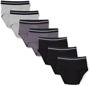 Amazon Essentials Men's Tag-Free Cotton Briefs, Pack of 7