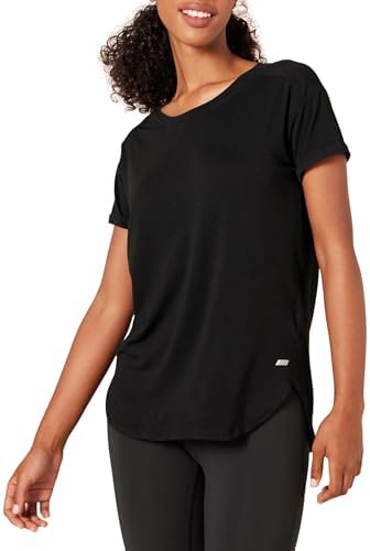 Amazon Essentials Women's Studio Relaxed-Fit Lightweight Crew Neck T-Shirt (Available in Plus Size), Multipacks