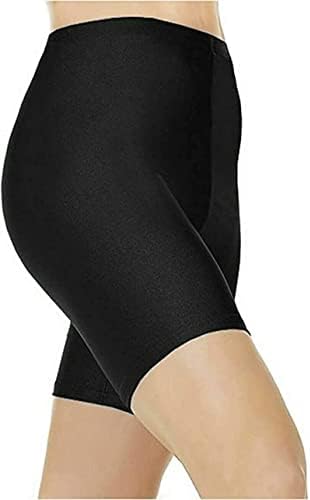 BOOM Prime Ladies Lycra Shorts Dancing Running Gym Workout Active Casual Wear Women Plain Cycling Shiny Yoga Pants