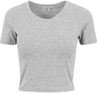 Build Your Brand Women's Ladies Cropped Tee T-Shirt