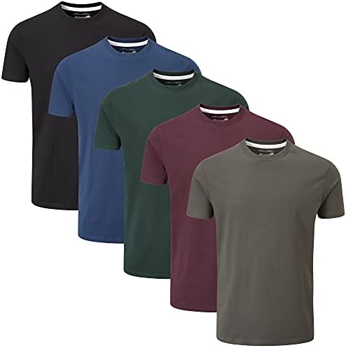 Charles Wilson 5 Pack Plain Crew Neck T-Shirt