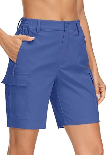 MAGCOMSEN Women's Cargo Shorts Hiking Quick Dry Shorts Outdoor Running Sports Shorts