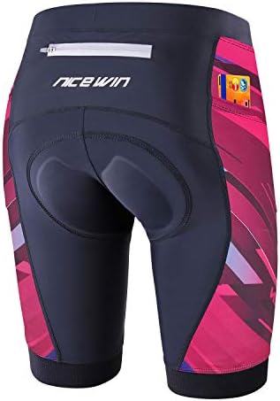 NICEWIN Biker Shorts for Women Padded Cycling Tights High Waist Riding Short Leggings