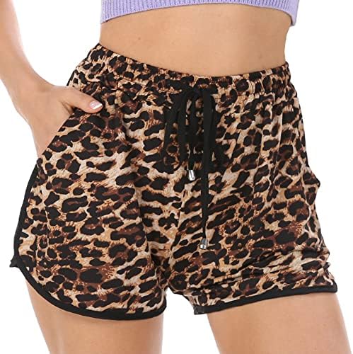 PengFaXin Womens Casual Summer Soft High Waist Beach Lounge Shorts with Pockets