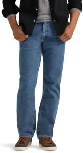 Wrangler Authentics Men's Comfort Flex Waist Fit Jean Light Stonewash x