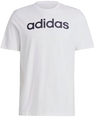 adidas Male Adult Essentials Single Jersey Linear Embroidered Logo T-Shirt