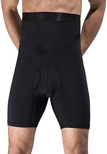 QOTSTEOS Men's Body Shaper Pants, Men Girdle Pants Body Shaper Belly High Waist Underwear Abdomen Wrap Slimming, Men Training Shorts Hot Sweat High Waist Briefs Shapewear Pants