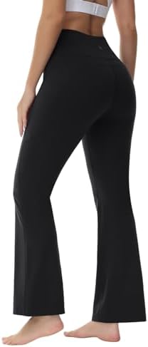 BALEAF Women’s Yoga Soft High-Waisted Flare Long Pants with Dual Side Pockets