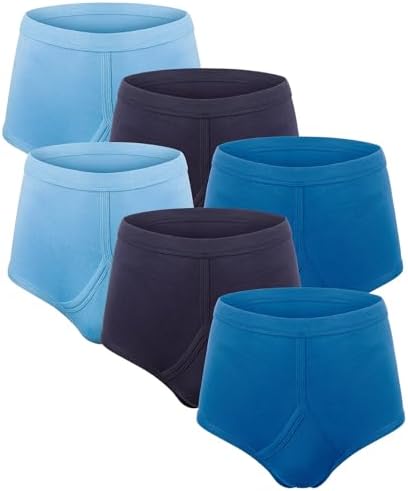 Bonjour - Men's (6 Pack) 100% Cotton Y Fronts Underwear Traditional Briefs - Big & Tall Small Medium Large XL XXL 3XL 4XL 5XL