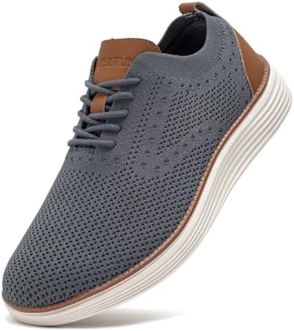 GUBARUN Men's Mesh Oxfords Business Dress Sneakers Casual Walking Shoes Comfortable Lightweight