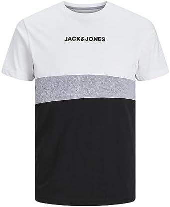 JACK & JONES Mens Blocking T-Shirt Short Sleeve