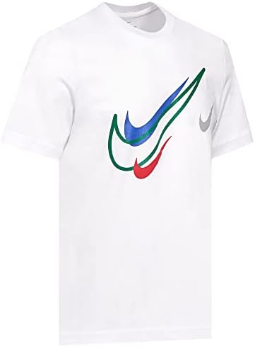 NIKE Mens T Shirt Court T Shirt Mens Swoosh Logo Tee Short Sleeve Classic T Shirt White DQ3944 100 New