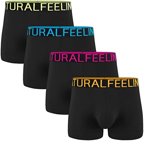 Natural Feelings Mens Underwear Trunks Cotton Boxers for Mens Boxers Shorts Multipack