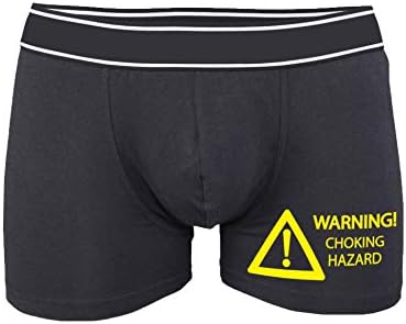 SMARTYPANTS Warning Choking Hazard Valentines Day Mens Boxers Gift Funny