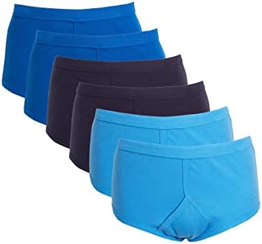 Sock Stack Pack Of 6 Mens Organic Cotton Briefs Underpants 100% Pure Cotton Trad Sports Underwear