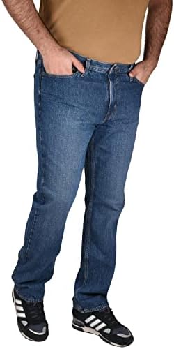 True Face Mens Jeans Denim Regular Fit Trouser Straight Leg Cotton Pants Big & Tall Sizes