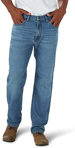 Wrangler Men's Jeans, Regular Fit, Texas, Stretch Trousers, Authentic Straight Jeans, Denim, Cotton, Black, Blue, Grey, W28 / W29 / W30 / W31 / W32 / W33 / W34 / W36 / W38 / W40 / W42 / W44