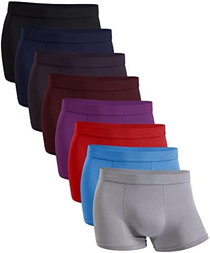 YOULEHE Men's Boxer Shorts Soft Bamboo Underwear Trunks Breathable Multipack