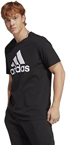 adidas Essentials Single Jersey Big Logo T-Shirt, Cotton, Grey